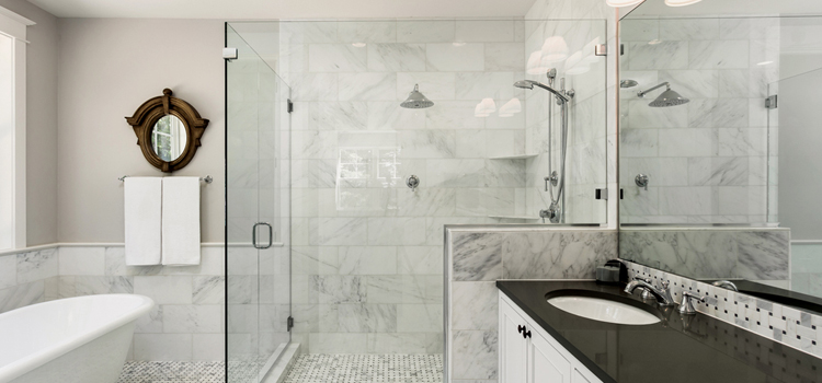bathroom shower door installation in La Habra Heights